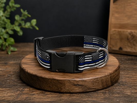 Blue Line Dog Collar