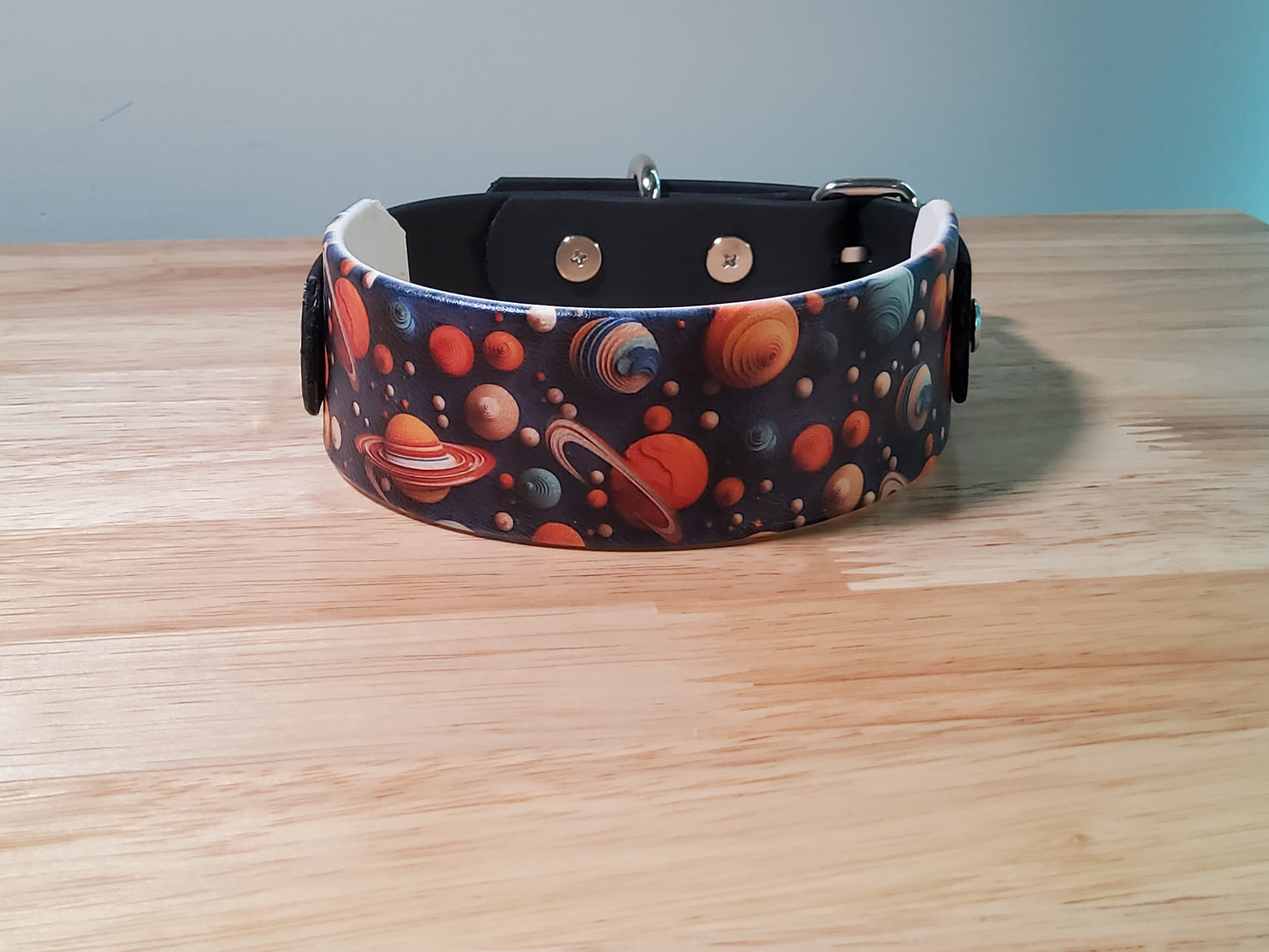 Galaxy Planet Biothane Dog Collar