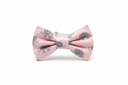 Pink Elephant Collar Bow