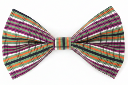 Multicolor Striped Bow