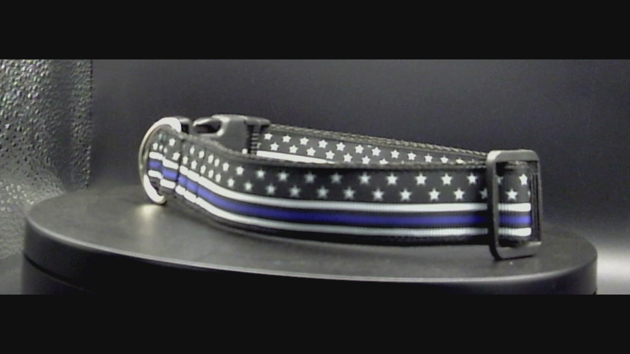 Blue Line Dog Collar