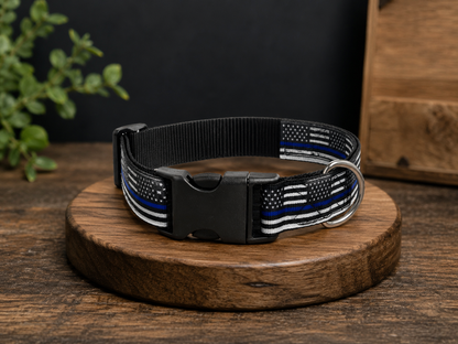 Blue Line Dog Collar